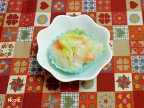 昆布茶入り白菜の一夜漬け